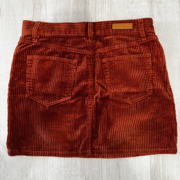 Brown/orange corduroy skirt - Picture 2 of 2